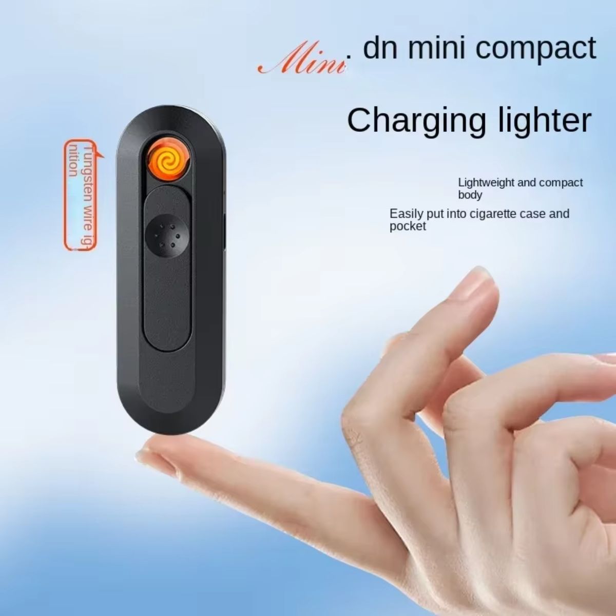 Portable USB-C Rechargeable Tungsten Lighter